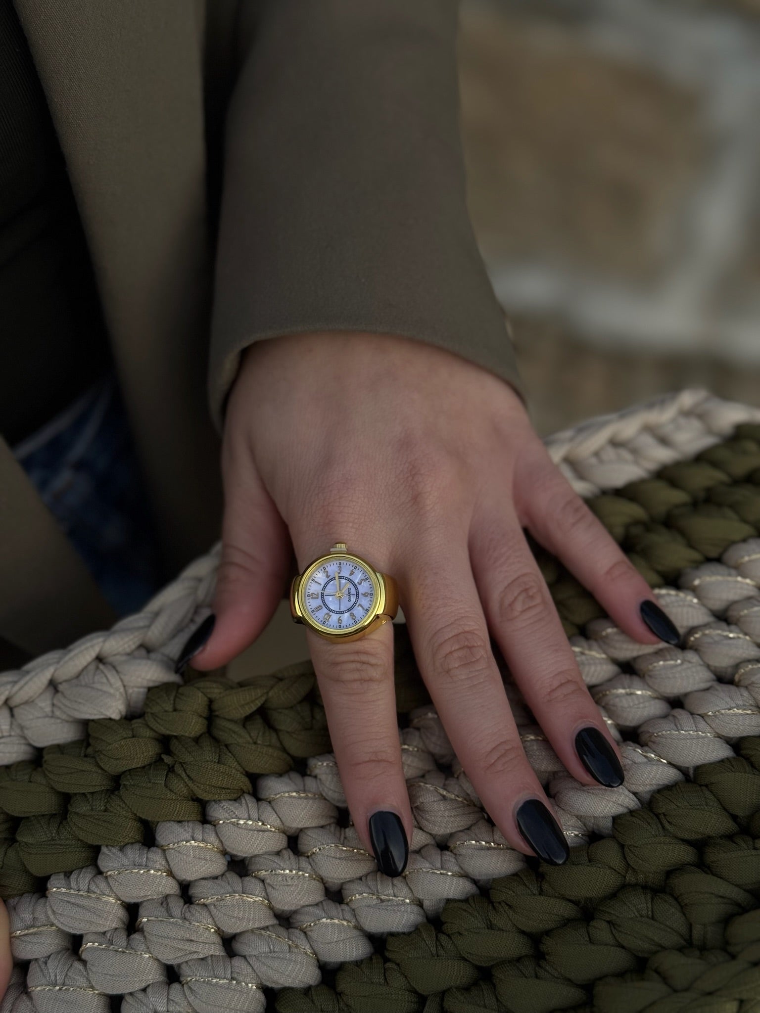 Old Times Ring Watch