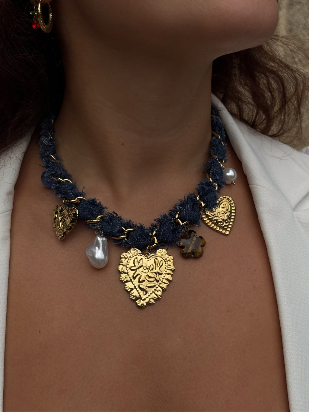 Denim Neckless