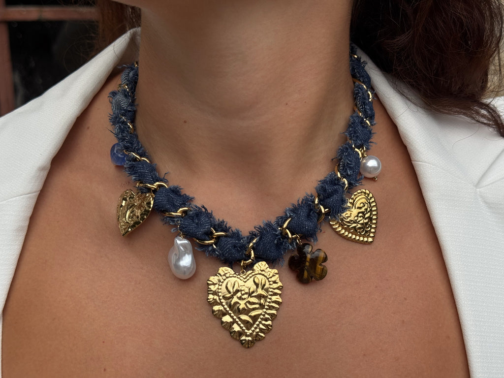 Denim Neckless